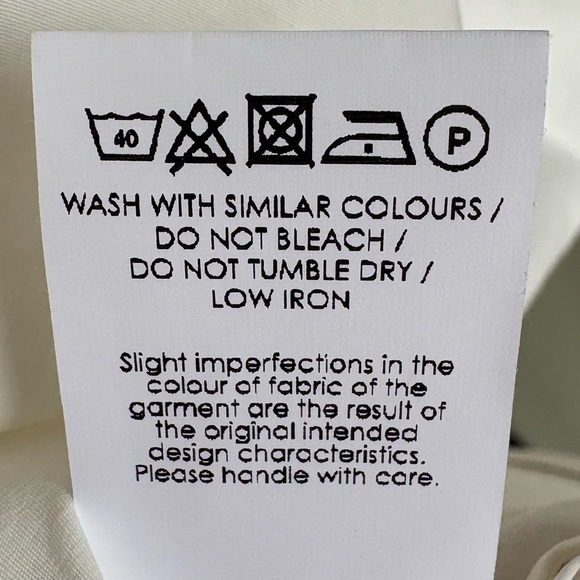 Rejina Pyo Hayley Cream Ivory Off White Puff Sleeve Blouse Tie Sleeve size M - Picture 5 of 10